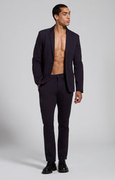 Giacca blazer uomo in misto viscosa nera - BLACK IRIS | Bikkembergs