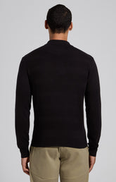 Men's black jacquard polo - Full Price | Bikkembergs