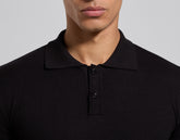 Men's black jacquard polo - Full Price | Bikkembergs