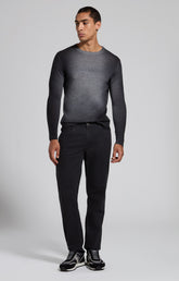 Men's grey wool sweater with spray-effect detailing - Full Price | Bikkembergs