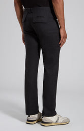 Men's grey flannel pants with back detail - Full Price | Bikkembergs