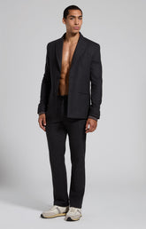 Men's grey flannel pants with back detail - Full Price | Bikkembergs