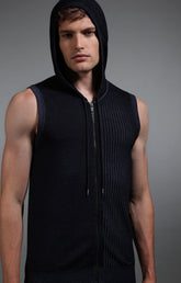 Men's sleeveless knitted gilet - NAVY | Bikkembergs