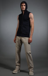 Men's sleeveless knitted gilet - NAVY | Bikkembergs