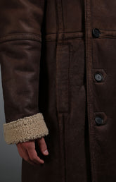 Men's full-length sheepskin coat - Full Price | Bikkembergs