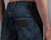 Men's washed indigo jeans - Full Price | Bikkembergs