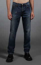 Men's washed indigo jeans - Full Price | Bikkembergs