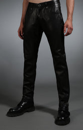 Men's black leather jeans - Full Price | Bikkembergs