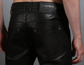 Men's black leather jeans - Full Price | Bikkembergs