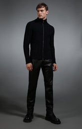 Men's black leather jeans - Full Price | Bikkembergs