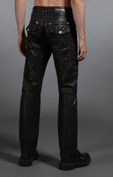 Men's black leather jeans - Full Price | Bikkembergs