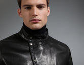 Men's black leather jacket - Full Price | Bikkembergs