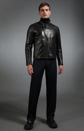 Men's black leather jacket - Full Price | Bikkembergs
