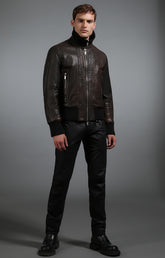 Men's leather bomber jacket - Full Price | Bikkembergs