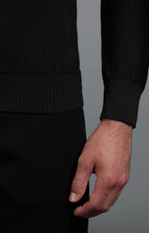 Men's dark grey turtleneck sweater - Full Price | Bikkembergs