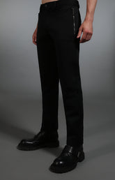 Men's black trousers with zip pockets - Full Price | Bikkembergs