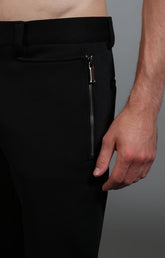 Men's black trousers with zip pockets - Full Price | Bikkembergs