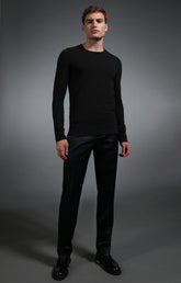 Men's navy satin trousers - Full Price | Bikkembergs