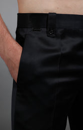 Men's navy satin trousers - Full Price | Bikkembergs