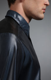 Men's navy short sleeved shirt - Full Price | Bikkembergs