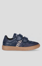 Low-top blue sneaker for Junior with practical Velcro closure, ideal for everyday wear - Full Price | Bikkembergs