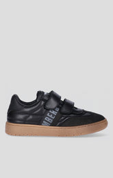 Low-top black sneaker for Boys with Velcro closure and contrasting details - Full Price | Bikkembergs