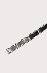 Men's bracelet in ebony and steel - Full Price | Bikkembergs
