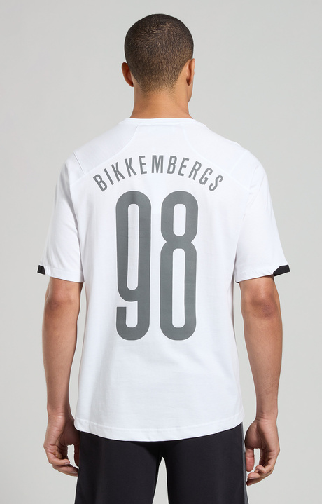 Oversize men's athletic T-shirt, WHITE, hi-res-1