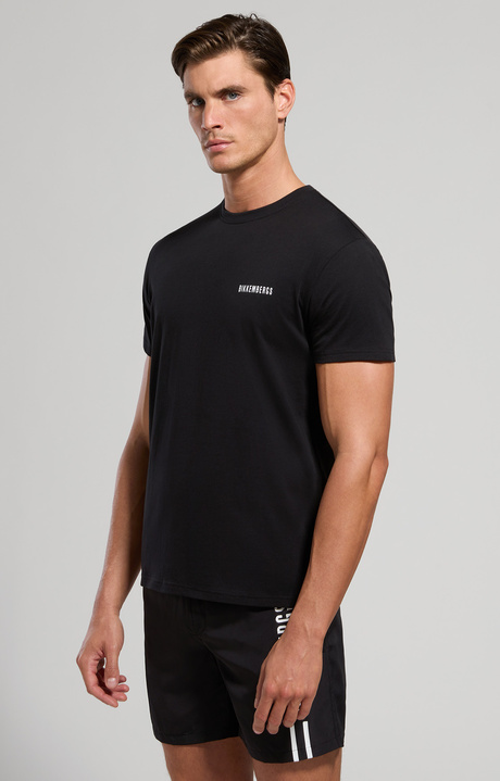T-shirt mare uomo stampata, BLACK, hi-res-1