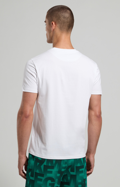 Logo print men's T-shirt, WHITE Logo print men's T-shirt, WHITE, hi-res-1