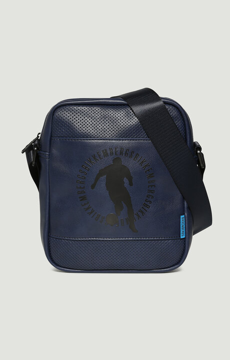 bikkembergs Men's Blue reporter bag Match