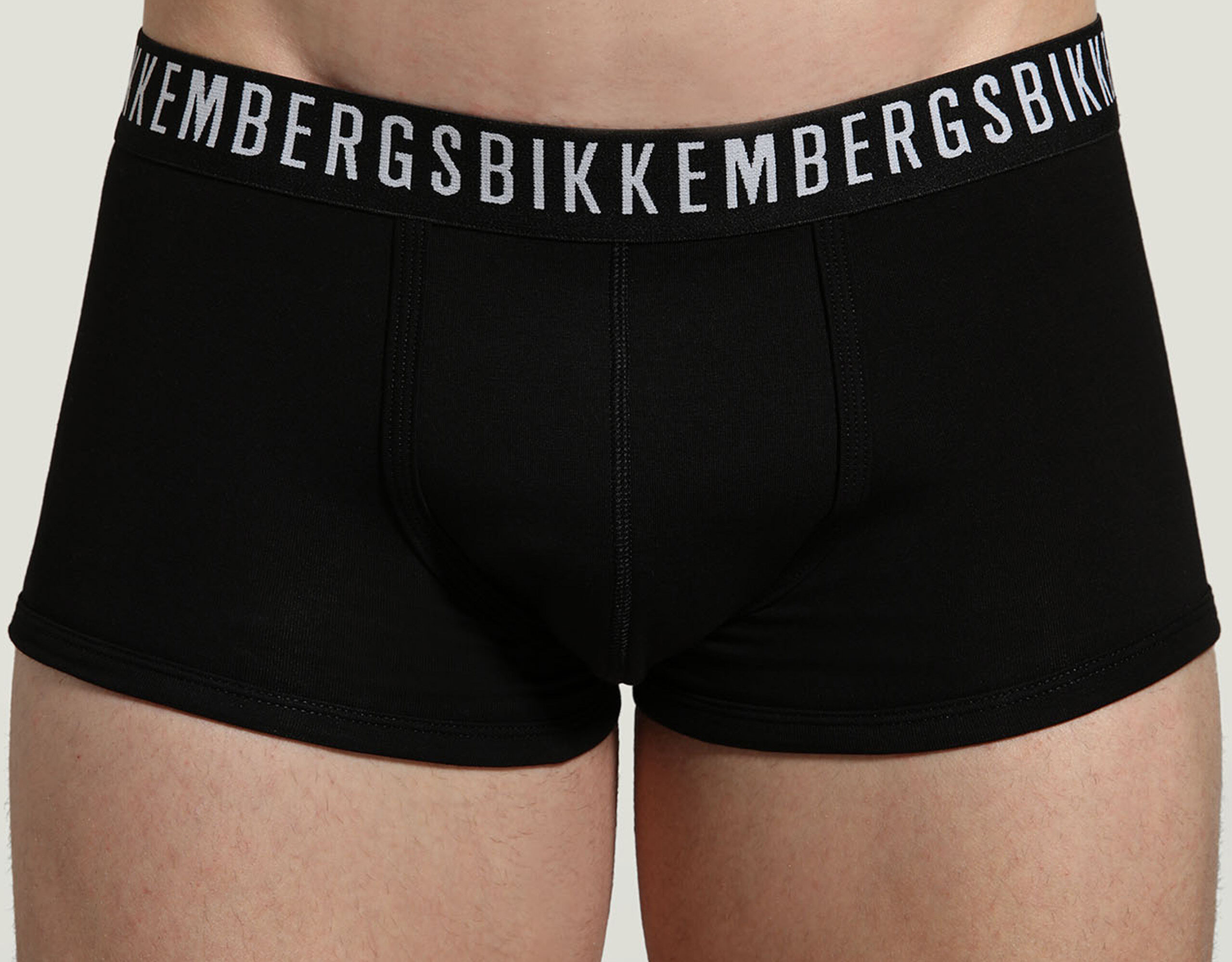 Men's Black 3-pack boxers in stretch cotton | Bikkembergs