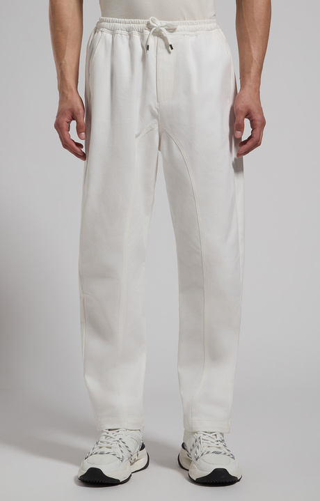 Curved-leg joggers for men, CLOUD DANCER, hi-res-1