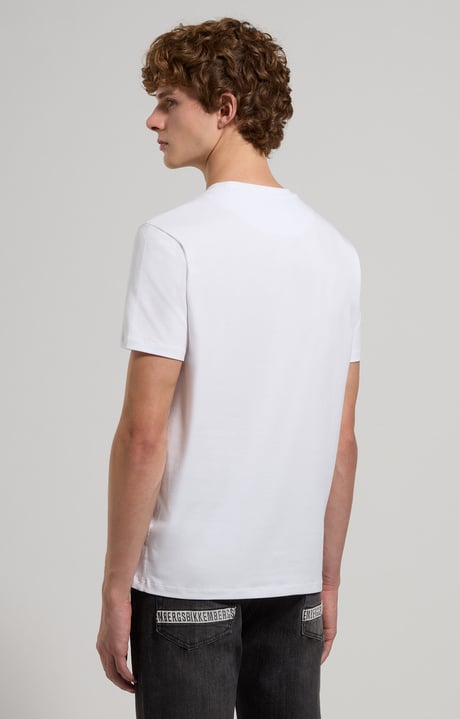 Slim fit men’s T-shirt with chest pocket, WHITE Slim fit men’s T-shirt with chest pocket, WHITE, hi-res-1