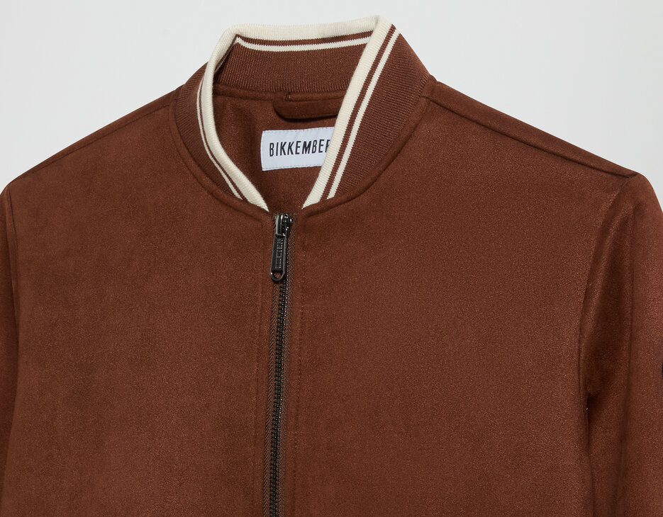 Giacca bomber bambino con zip e tape, MONK'S ROBE, hi-res-1
