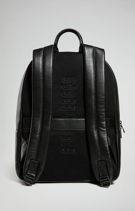 Byrne men's leather backpack, BLACK Byrne men's leather backpack, BLACK, hi-res-1