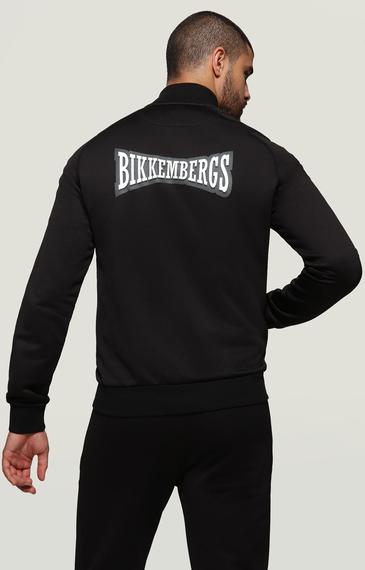 Black Jacket with inserts and textured logo | Bikkembergs