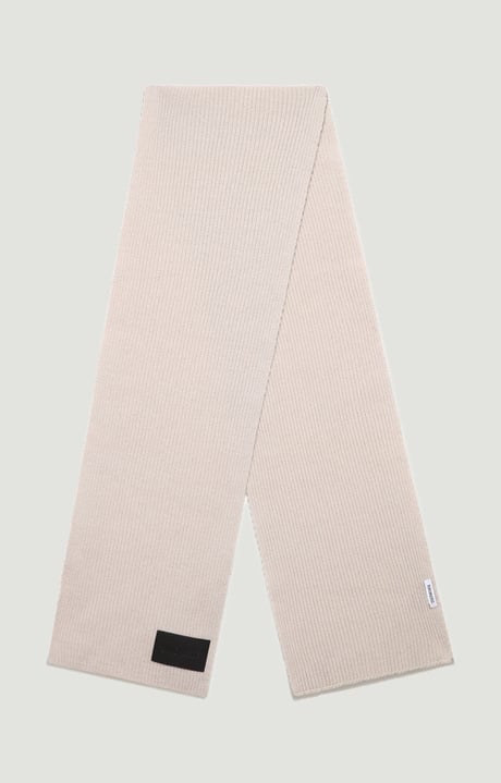 Men's scarf with patch 25x180 cm, STONE Men's scarf with patch 25x180 cm, STONE, hi-res-1