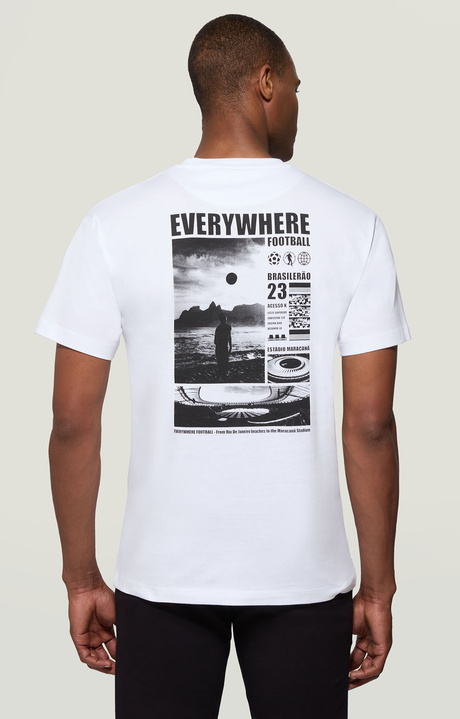 Men's T-shirt front/back print, OPTICAL WHITE Men's T-shirt front/back print, OPTICAL WHITE, hi-res-1