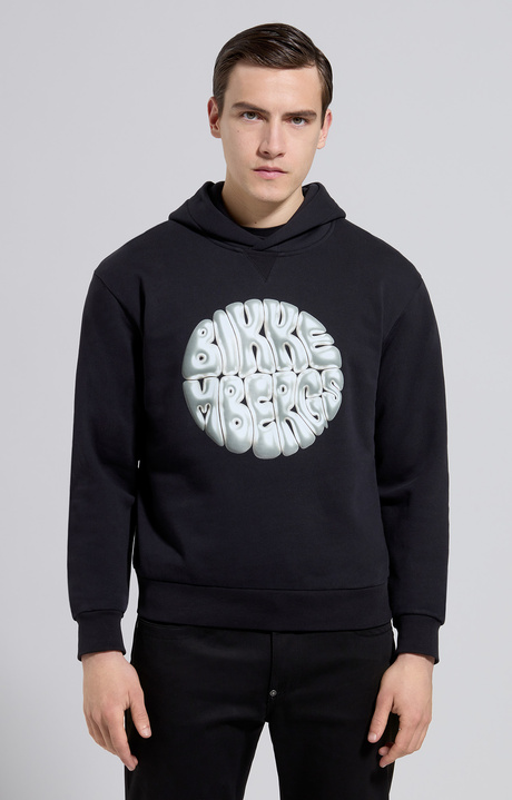 Men's hoodie, METEORITE BLACK, hi-res-1