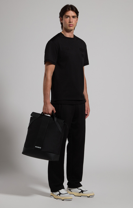 Men's mesh sweatpants, BLACK, hi-res-1