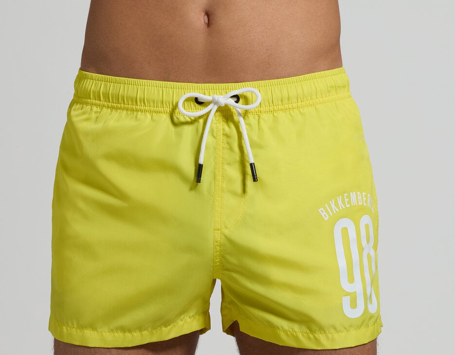 Men's mid-length boardshorts, YELLOW Men's mid-length boardshorts, YELLOW, hi-res-1