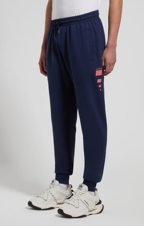 Men’s joggers in technical fabric, BLACK IRIS, hi-res-1