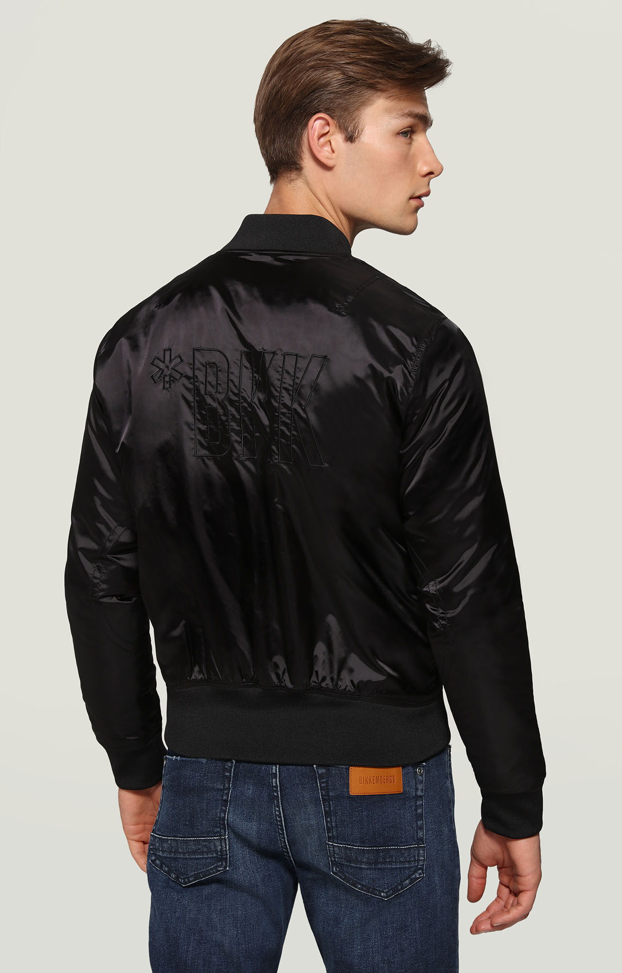 bikkembergs leather jacket