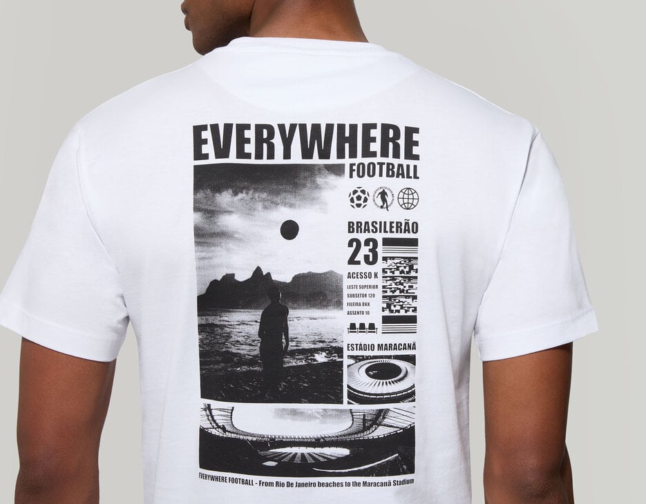 Men's T-shirt front/back print, OPTICAL WHITE Men's T-shirt front/back print, OPTICAL WHITE, hi-res-1