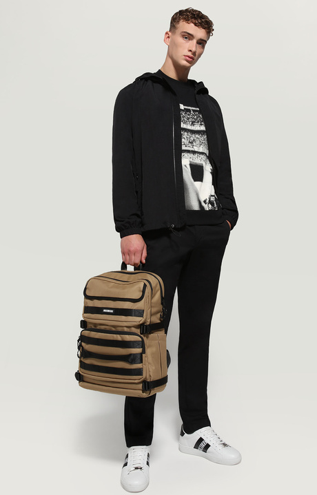 Men's sweatshirt front/back print, BLACK, hi-res-1