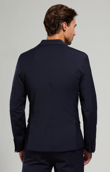 Giacca blazer uomo fresco lana, DRESS BLUES, hi-res-1