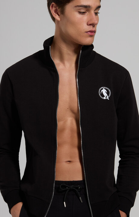 bikkembergs Men's soccer sweatshirt with zip