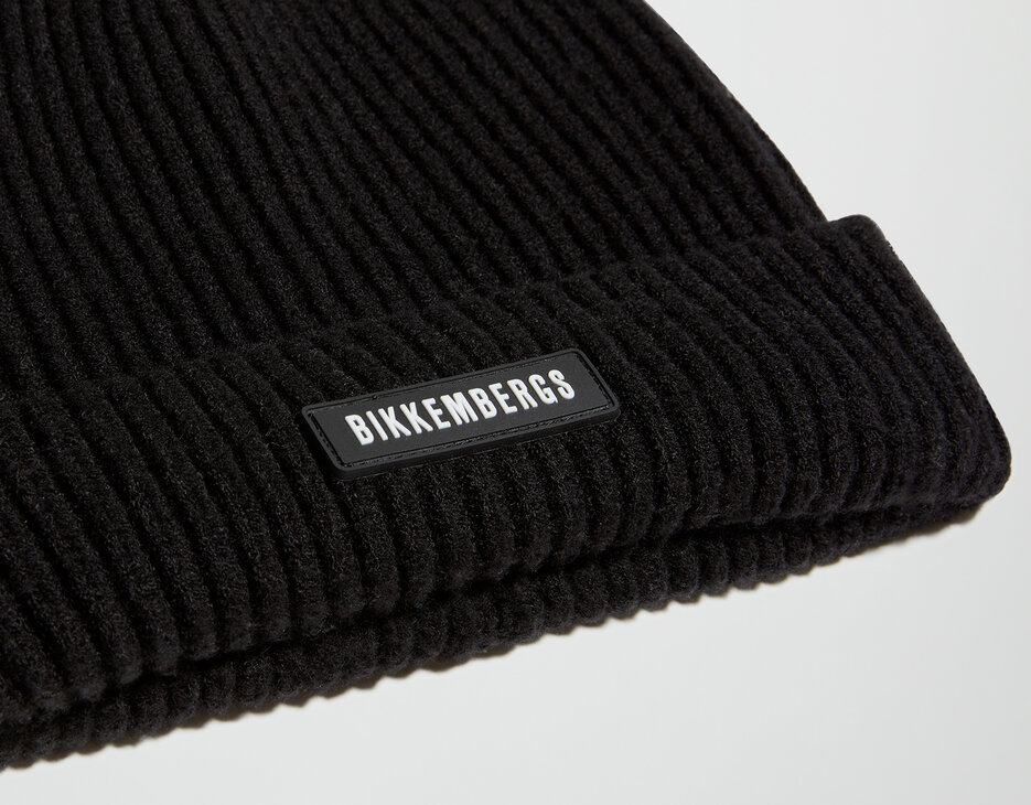 Men's beanie, BLACK Men's beanie, BLACK, hi-res-1