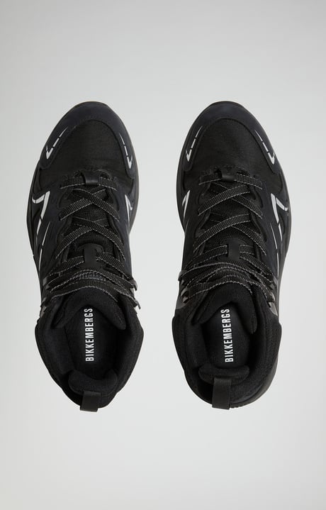 High-top Retrò sneakers for men, BLACK, hi-res-1